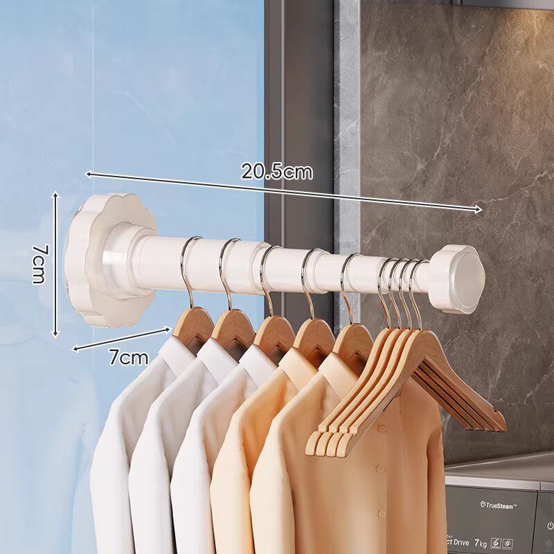 Tendedero Plegable para Balcón Extensible y Sin Perforación para Ventana