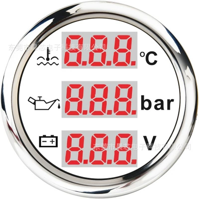 automobile instrument Engine Oil Pressure Gauge - cx6076-bar-white-plate