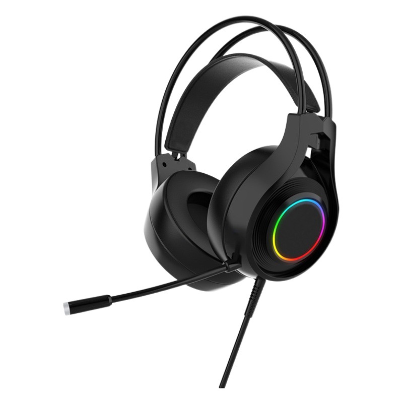 Auriculares para computadora auriculares con cable auriculares bajos e-sports juego de pollo comiendo con micrófono auriculares portátiles de escritorio