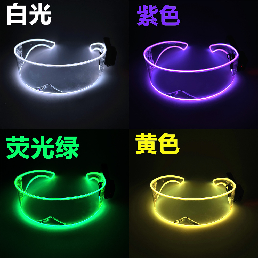 Gafas LED coloridas para fiestas Navidad y eventos nocturnos