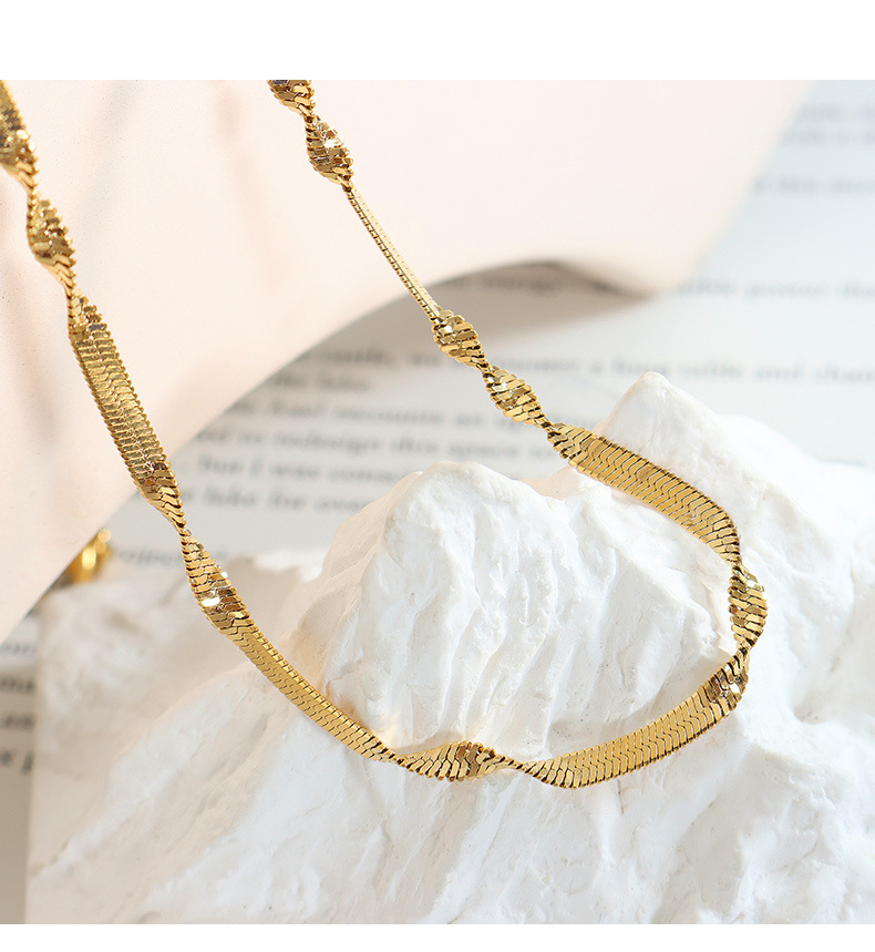 Simple Style Geometric Titanium Steel Plating Bracelets Necklace