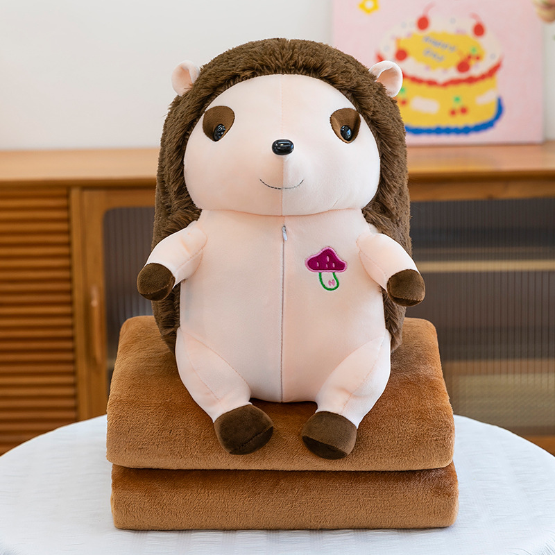 Manta de aire acondicionado de dibujos animados, almohada, edredón, almohada de siesta multifuncional dos en uno, venta directa de fábrica, comercio exterior al por mayor