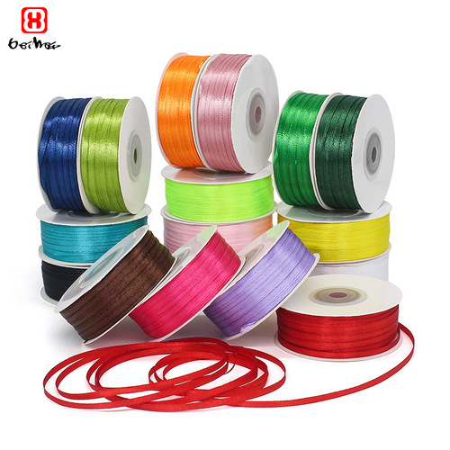 Manufacturer wholesale 0.3cm double-sided ribbon, tag ribbon, ribbon webbing, 3mm bookmark ribbon