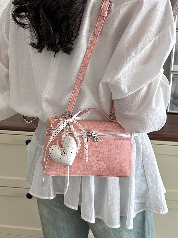 Nicho coreano de la caja de almuerzo portátil bolso pequeño para mujeres 2026 nueva textura de alta calidad de moda versátil bolso de hombro