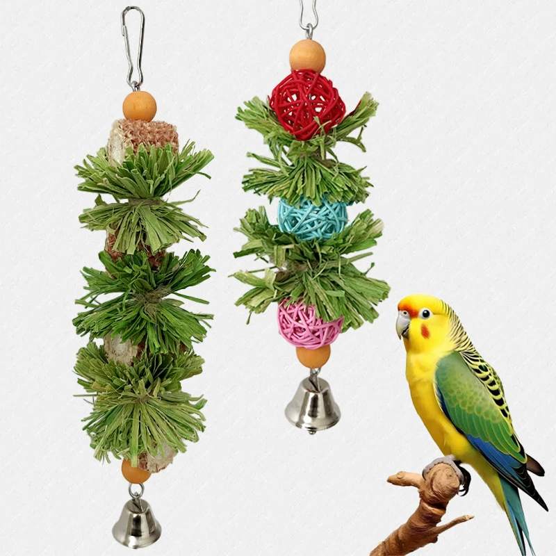 Трансграничные игрушки попугая кукурузная шкура из ротанга кукурузная початка кусает нитку