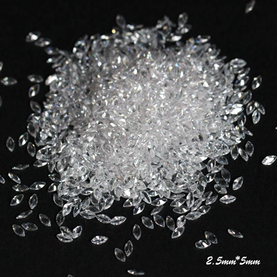 Explosions manicure high quality transparent horse eye butterfly wings frozen zircon DIY decorations jewelry wholesale (Dırnaq bəzəkləri) - 255mm-transparent-horse-eye-zircon-50
