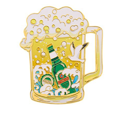 Qingdao Cultural and Creative Refrigerator Magnet Metal Magnetic Sticker Beer Festival May 4th Square Zhanqiao City Refrigerator Magnet Cultural and Creative
