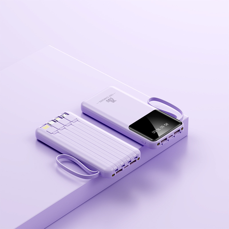 KCクロスボーダー卸売り自帯線大容量20000ミリアンペア充電宝便利移動電源印刷ロゴ|undefined