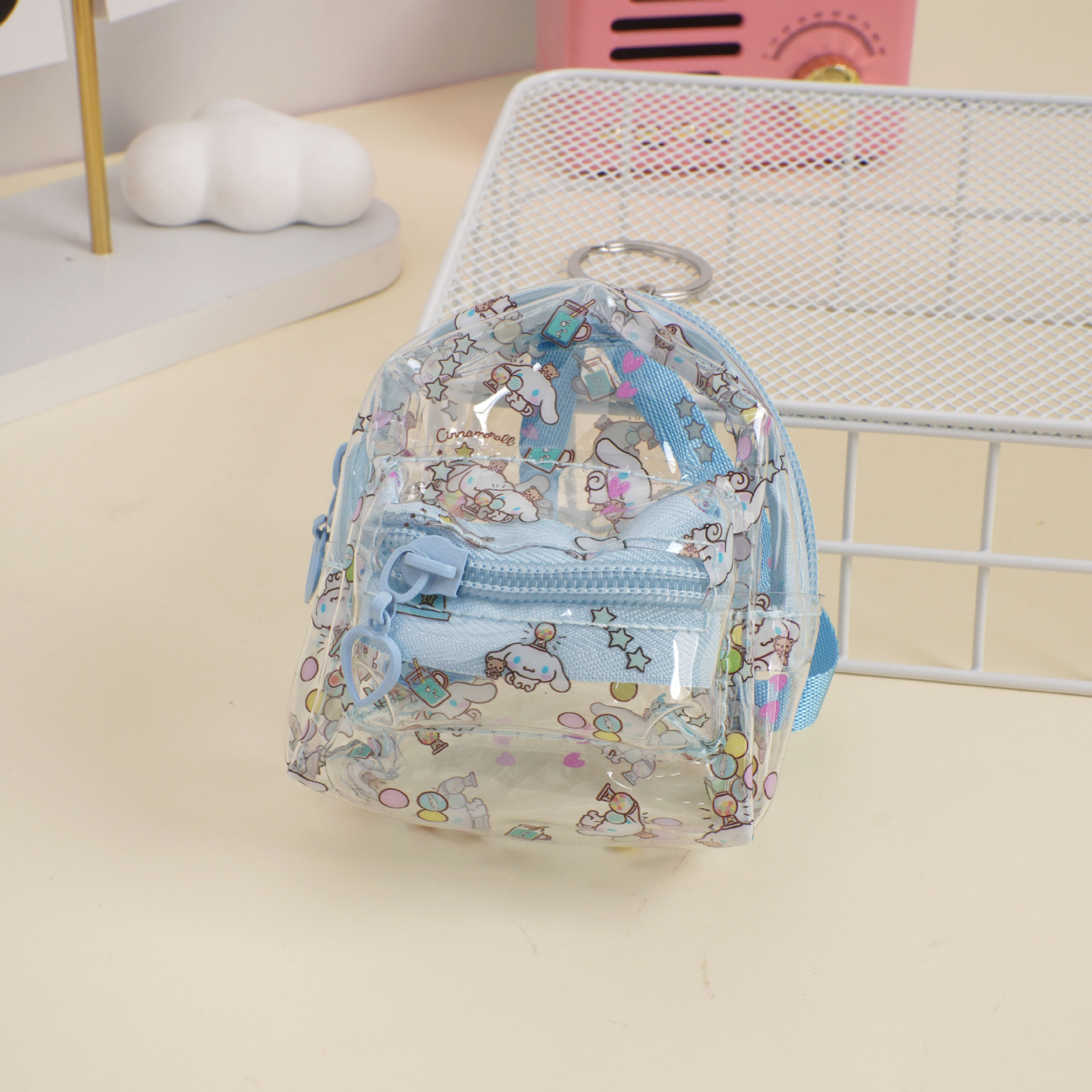 D84 파란색 투명 옥 개