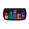 Rainbow double-layer capacious pencil case for friend, polyester, Korean style