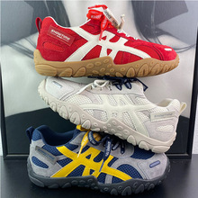 韩版真皮网面透气超火阿甘德训鞋女2025秋新款时尚百搭休闲运动鞋