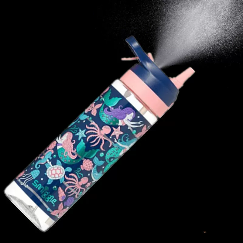 Australian Smiggle Water Cup Spray Hydrating Sports Kettle Portable Minecraft Mermaid Student Cup