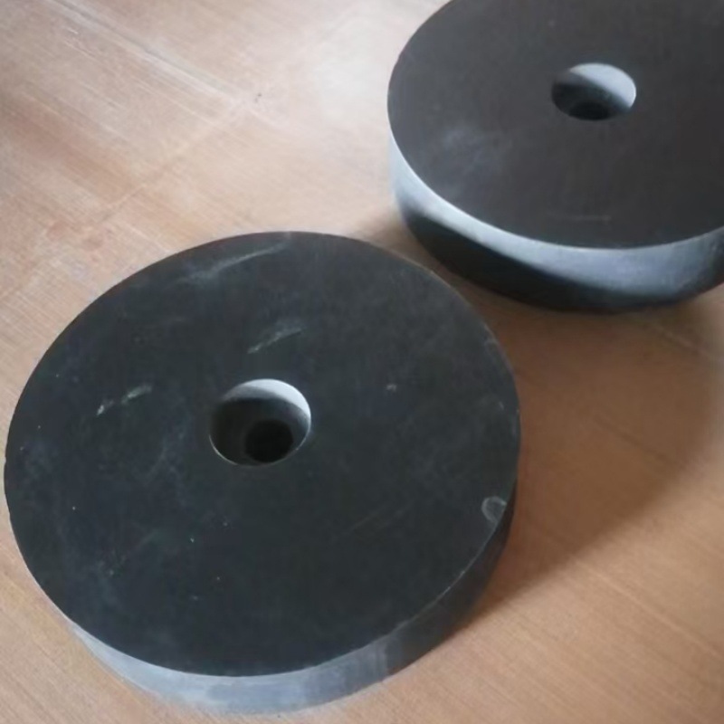 工程用圆形橡胶缓冲垫块 橡胶支座 黑色橡胶板 橡胶防撞板 楔形