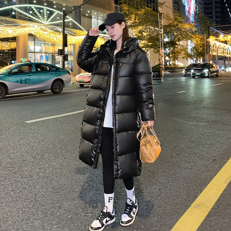 Winter long down jacket, Korean style, oversize, increased thickness