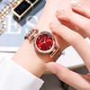 Trend diamond quartz watches, multicoloured dial, steel belt, watch, Korean style