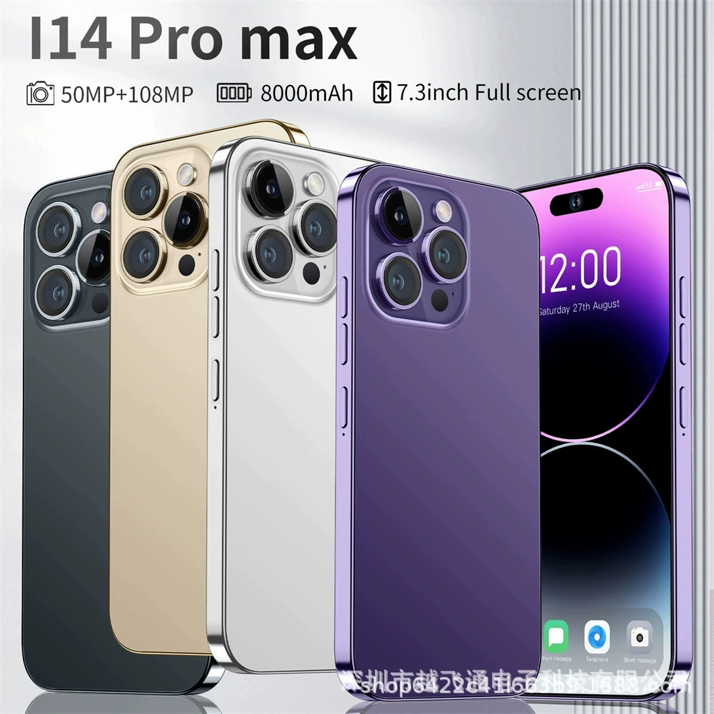 Мобильный телефон, элитные умные часы, для импорта, Intel Core i14, 14promax, 4G, широкий экран, Android