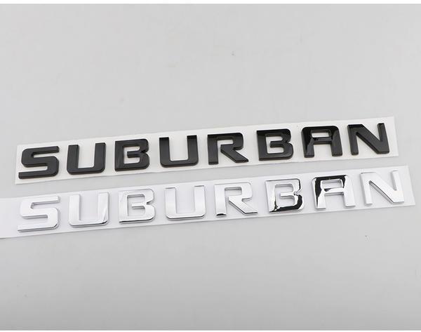 Chevrolet SUBURBAN fender door side emblem ABS pickup truck rear letter sticker car badge