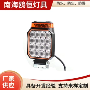 Yeni 18W LED İş İşığı Sarı Flaşlı, 12-80V Ekskavator Forklift Xəbərdarlıq İşığı