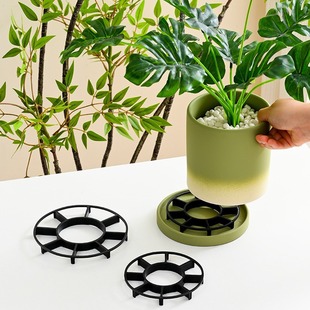 Flower Pot Foot Plastic Flower Pot Bottom Pad Ventilation Breathable Anti-Rot Root Anti-Black Rot Plastic Household Flower Pot Pad