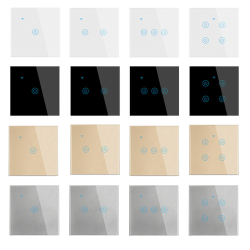 Wall Timing Light Switch Tuya Smart WiFi Switch RF/APP/Touch Timer Alexa Google