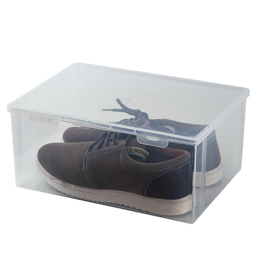 Car trunk storage box transparent plastic multifunctional sundry shoe car storage box with lid organizing shoe box