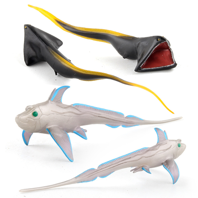 Simulación de Vida Marina modelo espada beso tiburón cocodrilo dinosaurio rey mundo submarino educación temprana decoración submarino animal traje