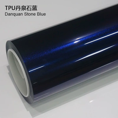 Clothing Car Color Changing Film, Auto Color Change Film - tpu-danquan-stone-blue-152m-15m