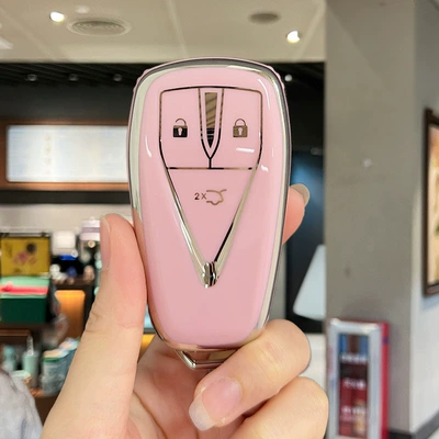 Changan cs75plus Car Key Case cs55plus Yidong cs35plus Case x5 Auchan x7unit (Car key bag) - changan-c-model-3-button-glossy-powder-single-shell