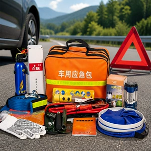 Car Fire Extinguisher Emergency Kit, Small Portable Rescue Medical Kit, Car First Aid Kit Emergency Equipment