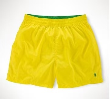Polo Ralph Lauren Board Shorts Embroidered Pony Yellow