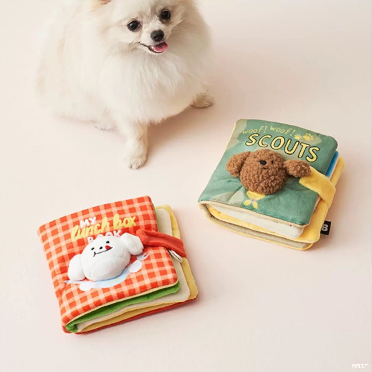 Звуковая бумажная книга Li Yizhi ins, звуковая игрушка для домашних животных, утечка еды, облегчение скуки для кошек и собак, обнюхивание, корейская скрытая еда для прорезывания зубов