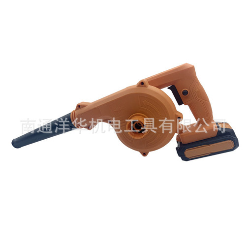 Cross-border industrial-grade lithium battery-powered dual-use hair dryer and vacuum cleaner household dust removal snow blower dust removal fan