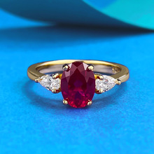 ����錚 ֱ���¿�S925�y������Ѫ�t6*8mm�E�A�t����r�аٴ��ָ