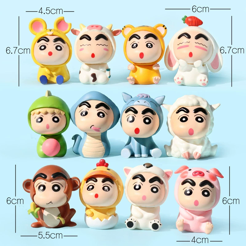 Q-version anime mini figure, cute character collectible, single blind-style figurine (61 g)