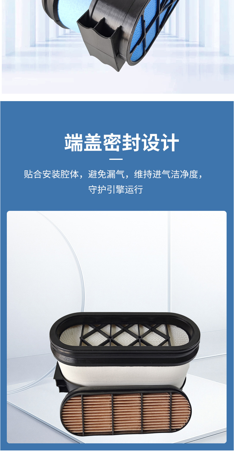 Honeycomb Air Filter P608665+P606121 Honeycomb Air Filter Suitable for John Deere Tractors