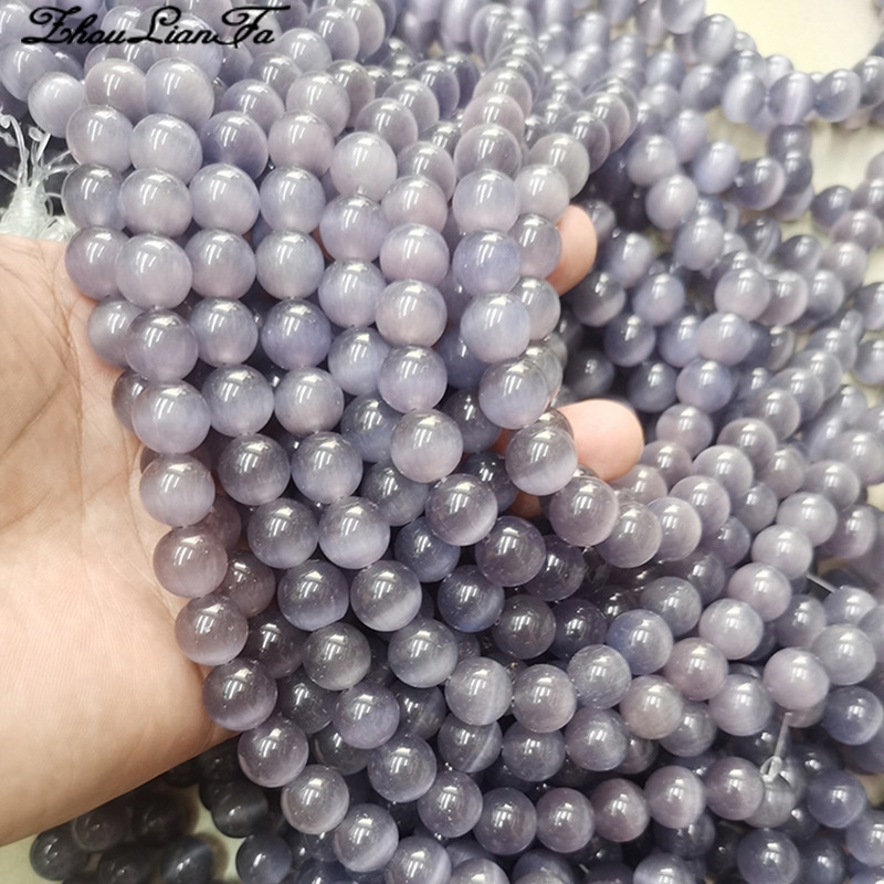 周连发厂家直供饰品配件猫眼石散珠diy串珠子手工手链耳钉圆珠子