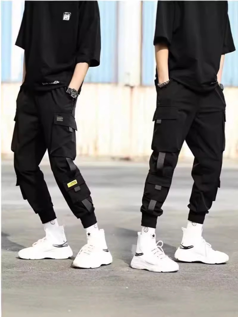 Enlace de pedido Varios pantalones casuales para hombres con textura de verano, ropa de trabajo delgada para hombres de moda, pantalones de cinco puntos, envío de una pieza de moda