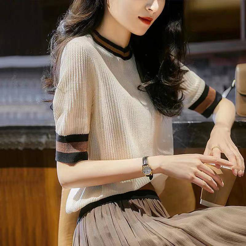 F9444 1390K ÁO SƠ MI NỮ HANTDC ÁO LEN MÙA HÈ THỜI TRANG NỮ G04 SẢN PHẨM MỚI