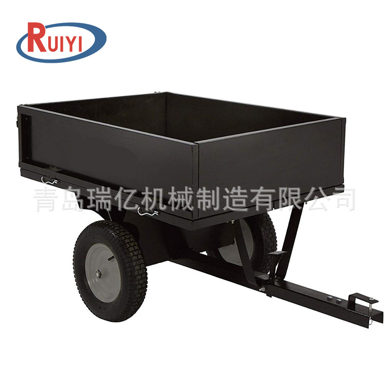 出口欧美花园倾倒式翻斗拖车 ATV翻斗车 小型自卸拖车 园艺工具车