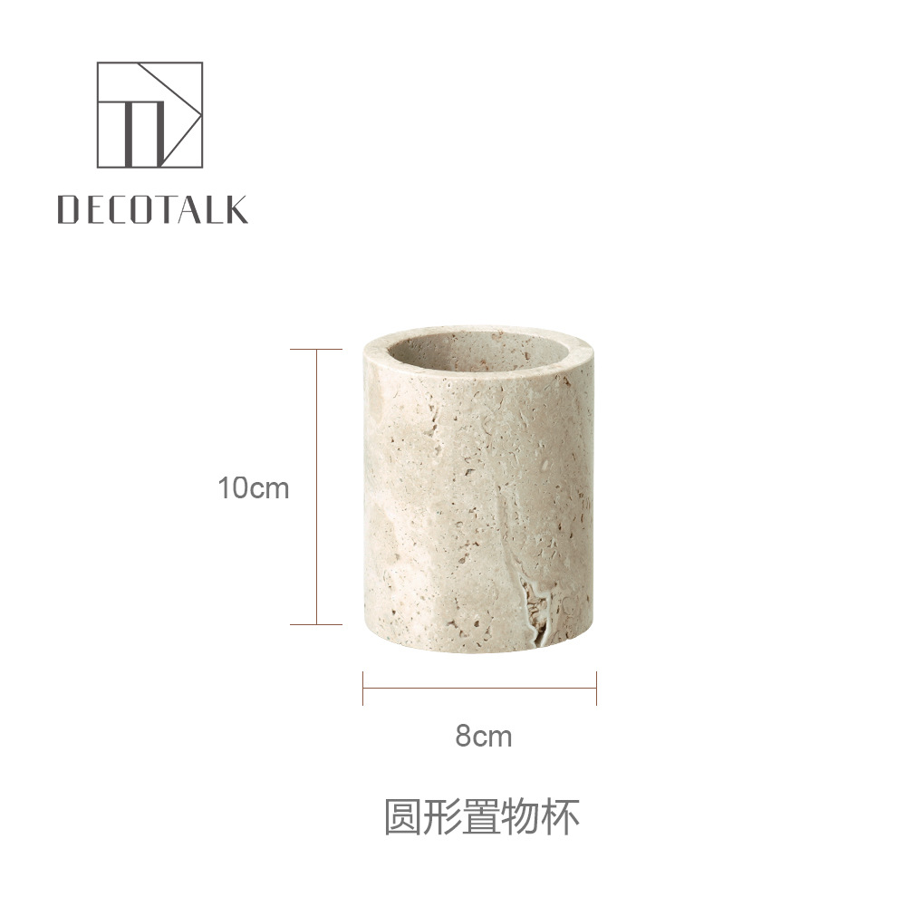 Huangdong Stone Baño de baño de cinco piezas conjunto de lavado conjunto de inodoro de mármol bandeja modelo decoración de la habitación "Viento silencioso"