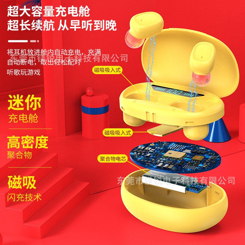 跨境爆款P20中英文私模定 制触摸数显耳机新款TWS无线蓝牙耳机5.1