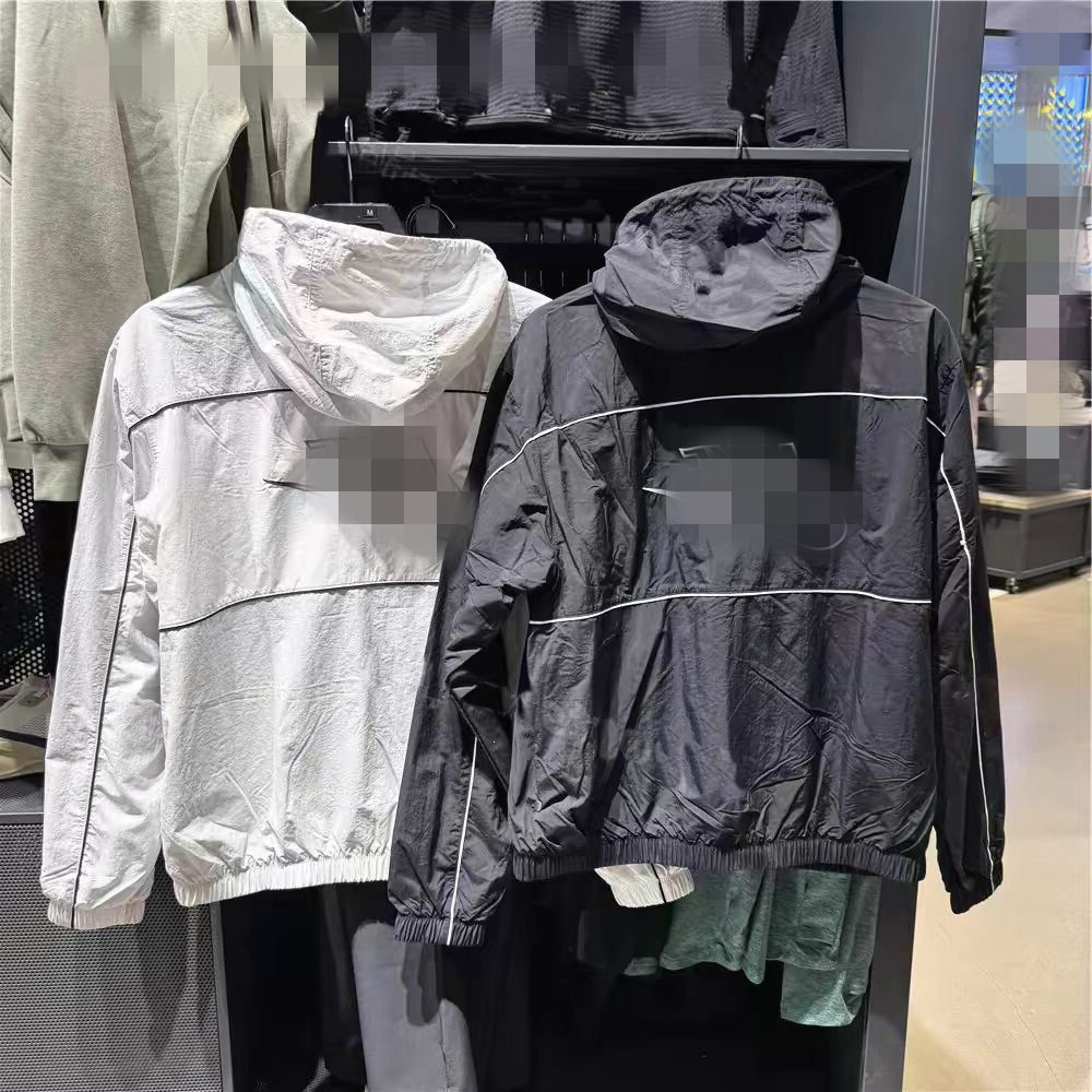 25SS Early Spring New Casual Sports Sun Protection Quick-Dry Breathable Jacket for Men, Lightweight Hooded Zipper Jacket HJ2013