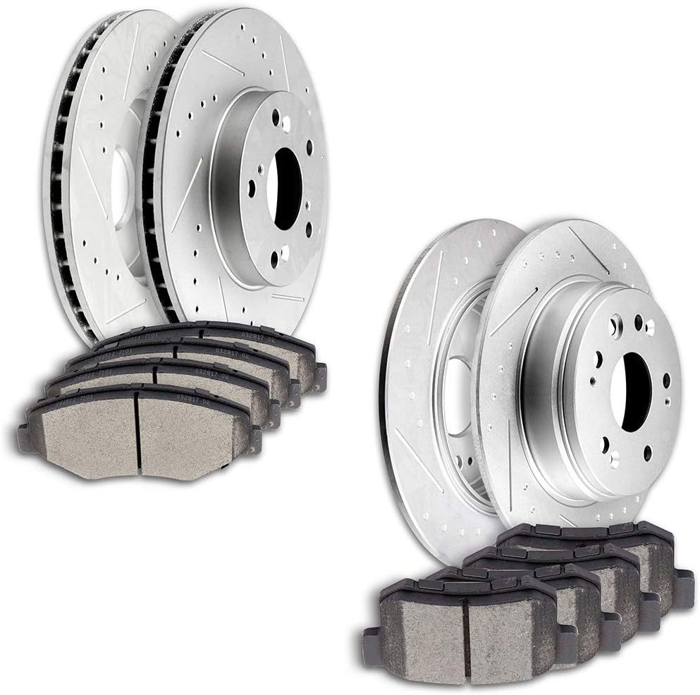 Brake Rotors Brakes Pads Kits,ECCPP Front Rear Discs Brakes