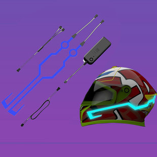 LED luminous motorcycle riding helmet cold light sheet safety cap night luminous strip self-adhesive EL luminous wholesale