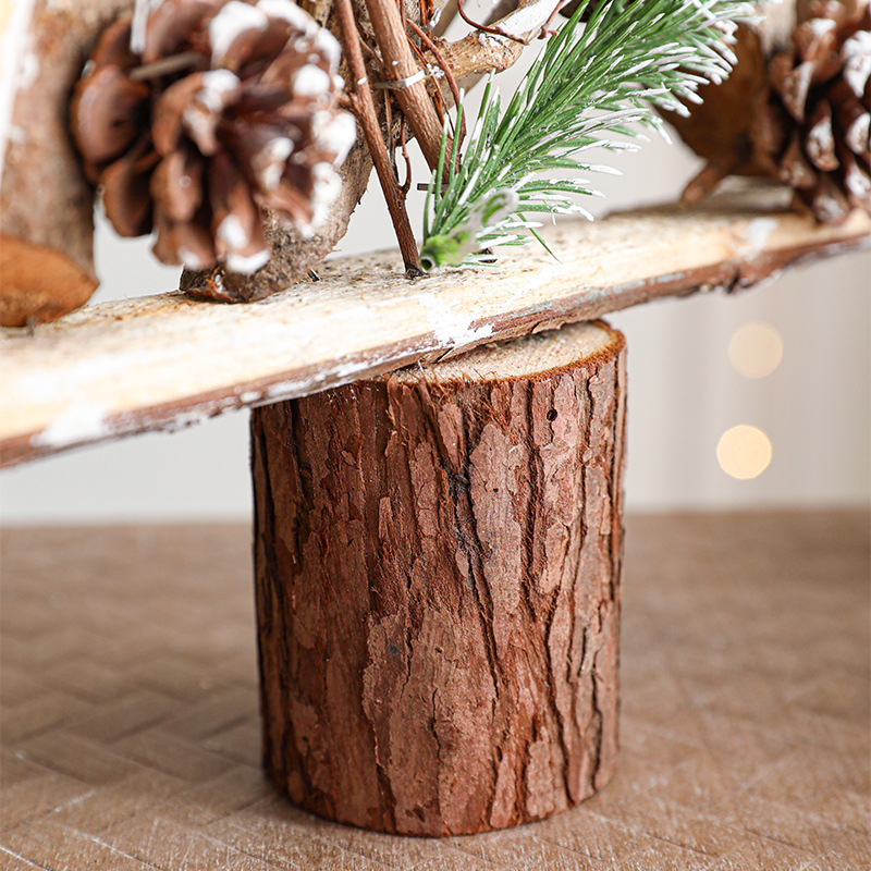Nuevos adornos de Navidad transfronterizos adornos de árbol de Navidad de madera escritorio decoración de ventanas de decoración de Navidad props de escena