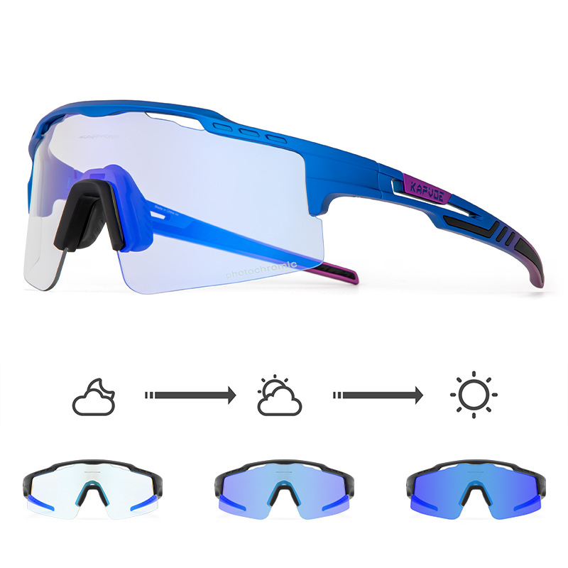 Gafas de Ciclismo Fotocromáticas de TR90, Fotocromático, A prueba de viento, para Ciclismo