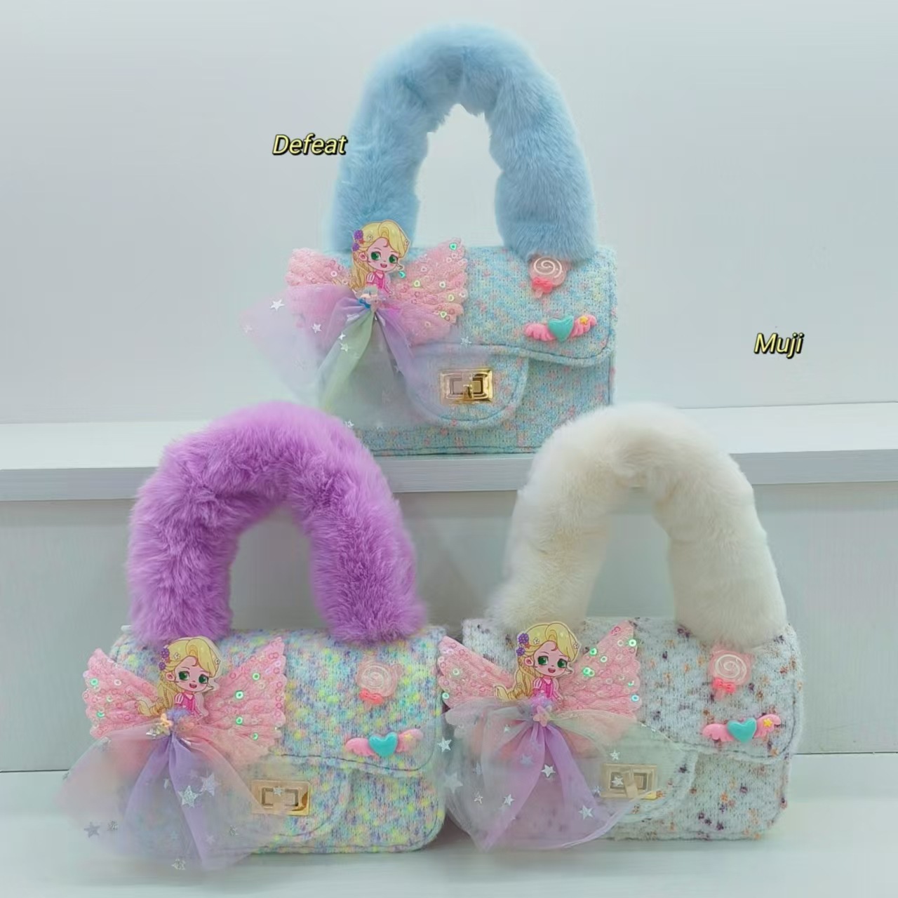 Bolso de peluche, bolso de hombro, bolso de moda, bolso pequeño, bolso de cambio, bolso accesorio