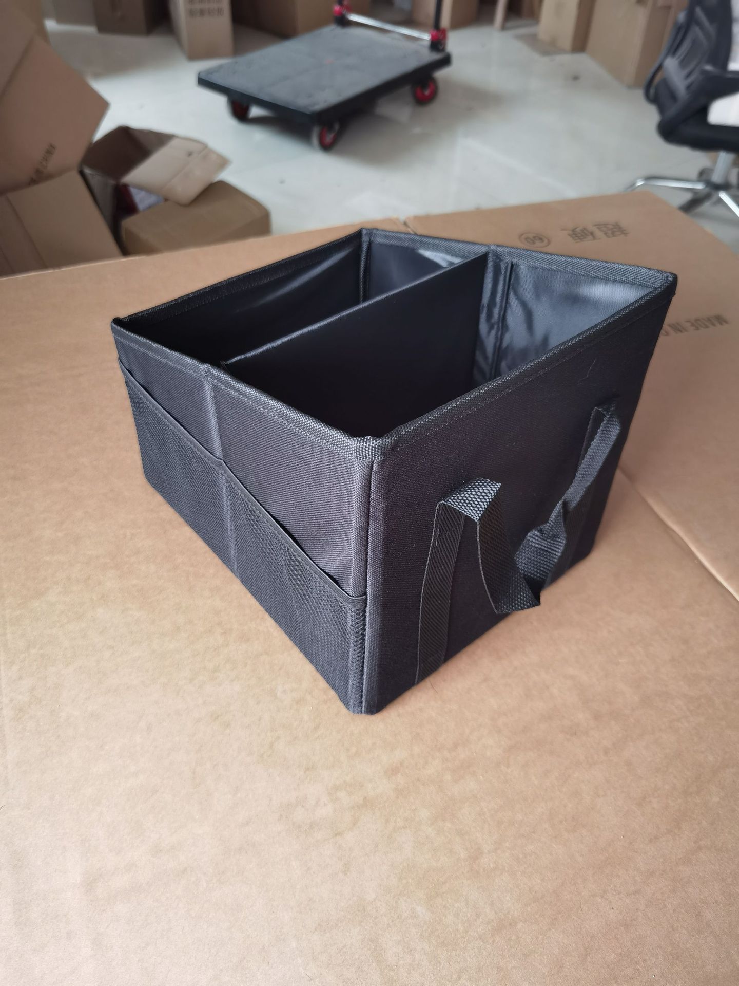 Cross-Border Car Trunk Organizer Storage Box Car Trunk Storage Box Foldable Multi-Compartment Storage Box