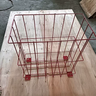 铁丝网挂篮灭火器架工地货架宿舍超市置物架收纳筐