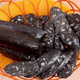 墨鱼汁香肠万丰 黑色热狗肠地道肠火山石烤肠西餐厅烧烤肠300g